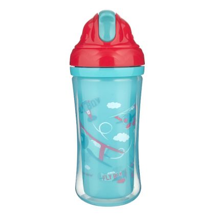 Чаша със силиконова сламка Canpol babies, Planes, 260 мл.,12м+