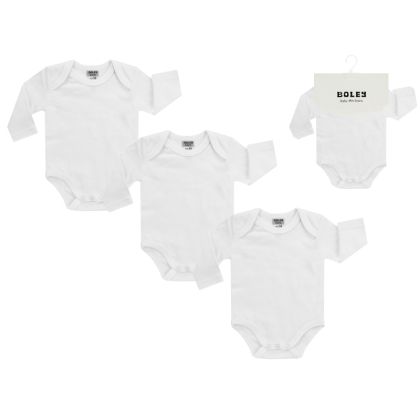 Боди с дълъг ръкав -3бр. Jacky baby, MULTIPACK UNISEX