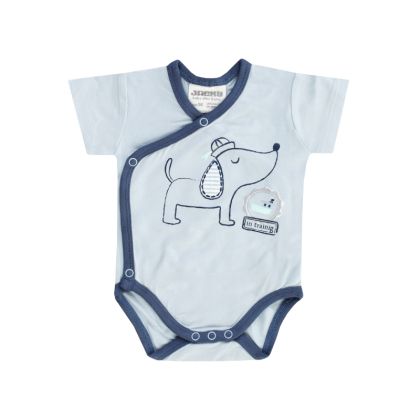 Боди с прехлупване с къс ръкав Jacky baby, BAMBOOLINO