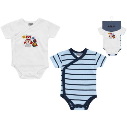 Боди с къс ръкав с прехлупване - 2бр. Jacky, Boley