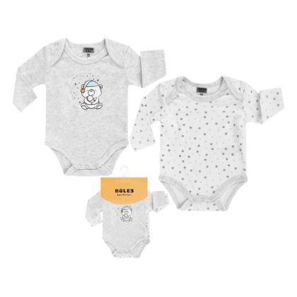 Боди с дълъг ръкав - 2 бр. Jacky baby, Boley, UNISEX