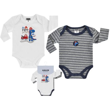 Боди с дълъг ръкав - 2 бр. Jacky baby, Boley, MULTIPACK BOYS