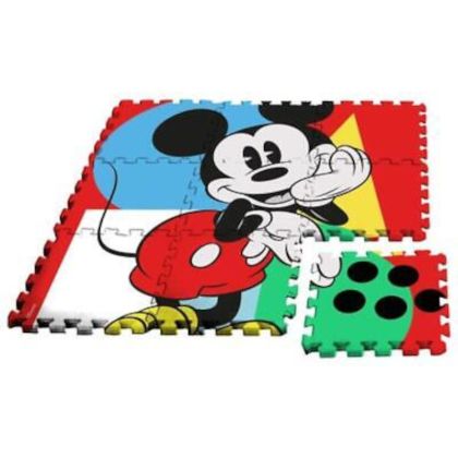 Килимче-пъзел с чанта Mickey, 9 части