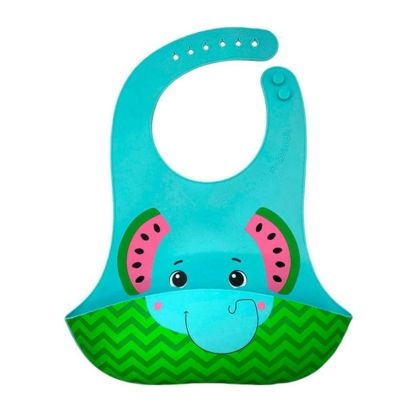 Силиконов лигавник с джоб Kids Licensing, слон