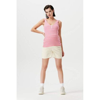 Къси дънки за бременни Supermom, Hurlock - Bone White