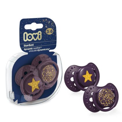 Силиконови залъгалки Stardust, Lovi, 2бр, 3-6 м