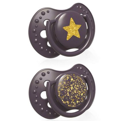 Силиконови залъгалки Stardust, Lovi, 2бр, 18+ м