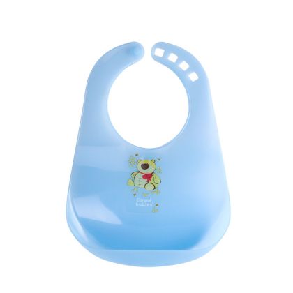 Пластмасов лигавник Canpol babies, "Happy Animals", син