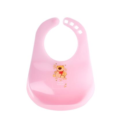 Пластмасов лигавник Canpol babies, "Happy Animals", розов