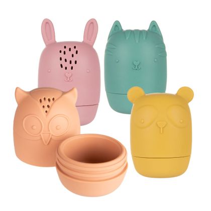 Комплект силиконови играчки за баня Canpol babies- 4 бр.