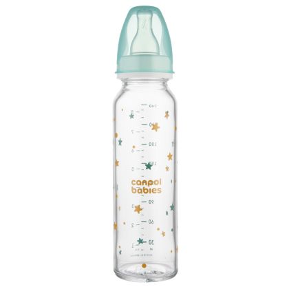 Стъклено шише Canpol babies,12м+, 240мл.