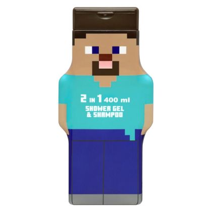 Душ гел и шампоан 2в1 2D Minecraft, 400мл.