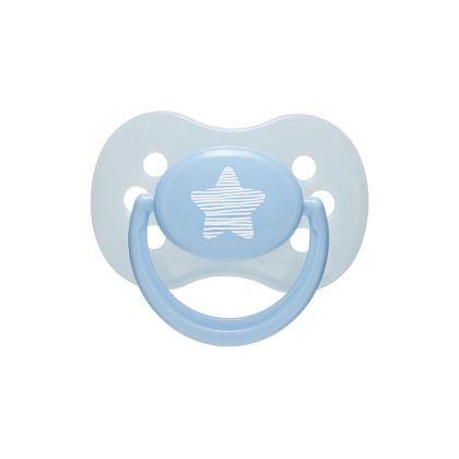 Силиконова  залъгалка със симетрична форма Canpol babies, Pastelove,18м+, синя
