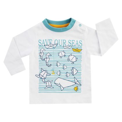 Блуза с дълъг ръкав Jacky baby  SAVE OUR SEAS
