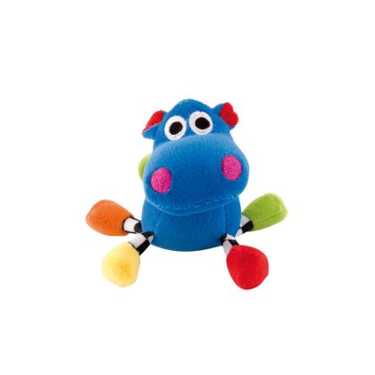 Велурена дрънкаща играчка Canpol babies, Crazy Animals, жълта кравичка