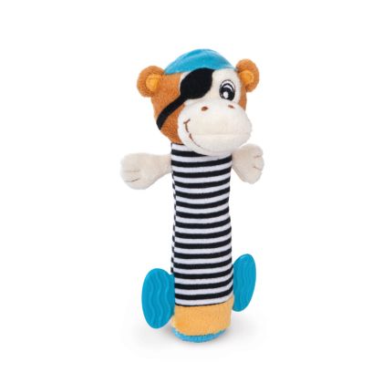Мека играчка със свирка Canpol babies, Pirates, 0м+, папагалче