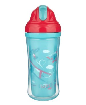 Чаша със силиконова сламка Canpol babies, Planes, 260 мл.,12м+