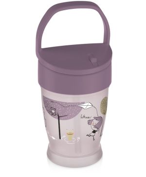 Чаша със сламка Lovi, JUNIOR, Lovely Girl, 250ml., розова