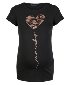 Блуза за бременни с къс ръкав Supermom, Heart