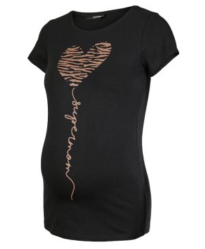 Блуза за бременни с къс ръкав Supermom, Heart