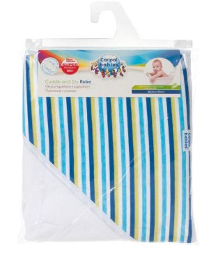 Детска хавлия за баня с качулка, Canpol babies, син кант