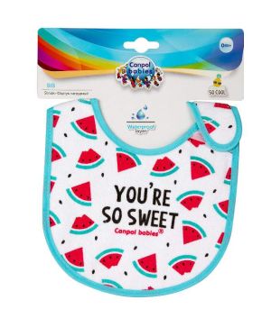 Непромокаем памучен лигавник Canpol babies, So Cool, 0м+, розов