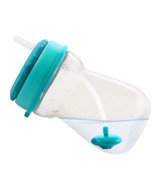 Чаша със силиконова сламка, Canpol babies, 350 мл, 12м+