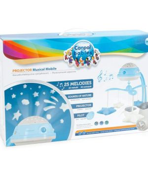 Музикална въртележка с проектор Canpol babies, синя