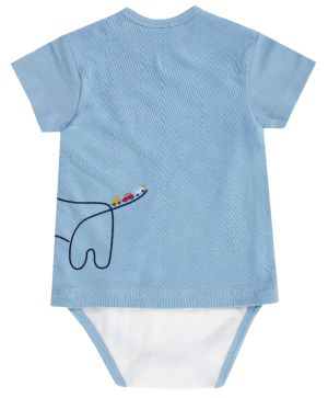 Боди-блуза с къс ръкав Jacky baby, HAPPY CAR FRIENDS