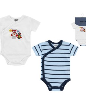 Боди с къс ръкав с прехлупване - 2бр. Jacky, Boley