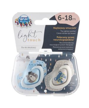 Симетрични залъгалки Canpol babies, BONJOUR PARIS, 6-18м.