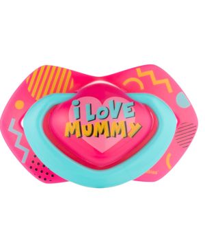 Симетрични залъгалки Canpol babies, NEON LOVE, 18м.+