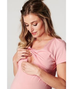 Топ за бременност и кърмене с къс ръкав Noppies, Floor