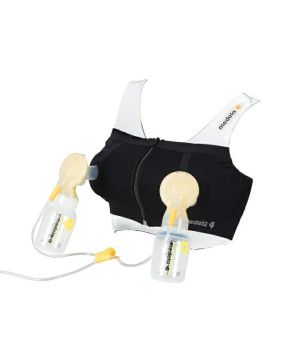 Бюстие за лесно изцеждане Medela, Easy Expression, L, черно