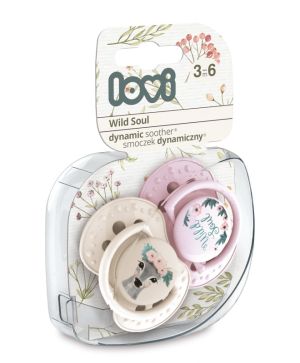 Силиконови залъгалки Wild Soul, Lovi, 2бр, 3-6 м