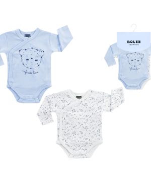 Боди с дълъг ръкав с прехлупване - 2бр. Jacky, Boley