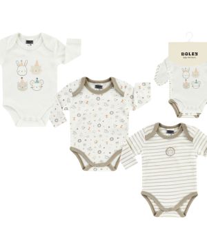 Боди с дълъг ръкав - 3 бр. Jacky baby, Boley, MULTIPACKS UNISEX