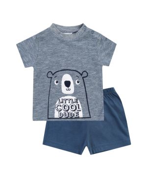 Комплект блуза с къс ръкав и къси панталони Jacky baby, COOL BEAR