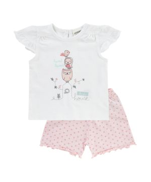 Комплект блуза с къс ръкав и панталон Jacky, LOVELY BIRD