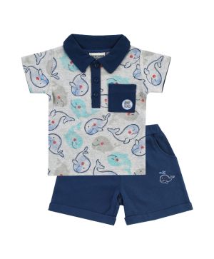 Комплект блуза и панталони Jacky, SEA YOU LATER