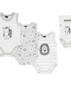 Боди-потник - 3бр. Jacky baby, Boley, MULTIPACK UNISEX