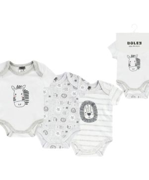 Боди с къс ръкав - 3бр. Jacky baby, Boley, MULTIPACK UNISEX