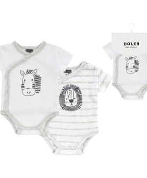 Боди с къс ръкав с прехлупване - 2бр. Jacky, Boley