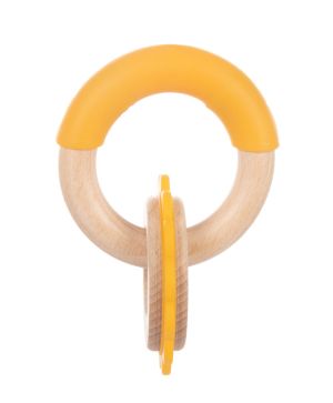 Чесалка от дърво и силикон Canpol babies, Lion