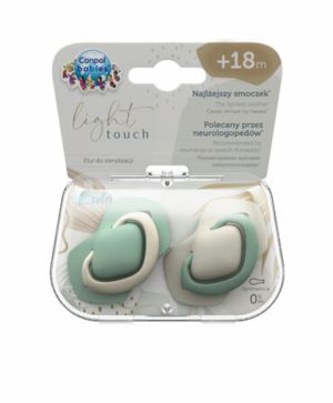 Симетрични залъгалки Canpol babies, PURE COLOR, 18м.+