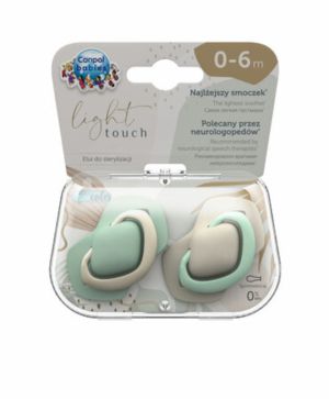 Симетрични залъгалки Canpol babies, PURE COLOR, 0-6м.