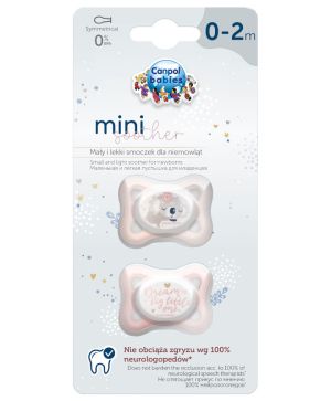 Симетрични залъгалки Canpol babies - 2бр, 0-2 м