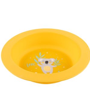 Комплект за хранене Canpol babies, EXOTIC ANIMALS, 2 части, жълт