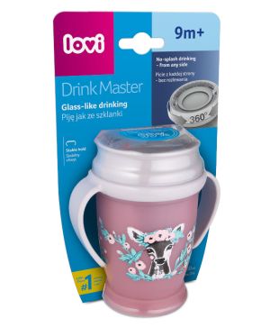 Неразливаща се чаша с дръжки 360 Lovi, Wild Soul, 250 мл, 9м+