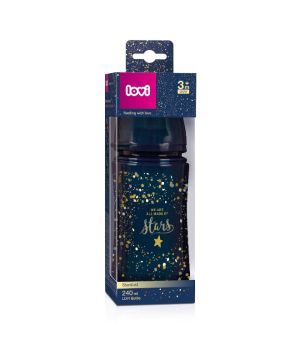 Шише за хранене Lovi, Stardust, 240 мл, 3м+